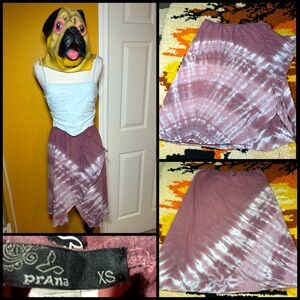 Hippie Chick, PRANA tie dyed skirt!!